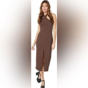 BNWT Lost + Wander Chocolate Ribbed Dress